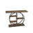 41.3 Inch Industrial Console Table For Entryway, Narrow Sofa Table With Storage Shelves & Circle Base, Rustic Brown Accent Furniture For Hallway, Foyer, Entrance, Living Room