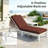 Outdoor Aluminum Chaise Lounge Chair with Side Table & Cushions, Rust-Resistant Adjustable Recliner for Patio, Pool, Deck-611103835