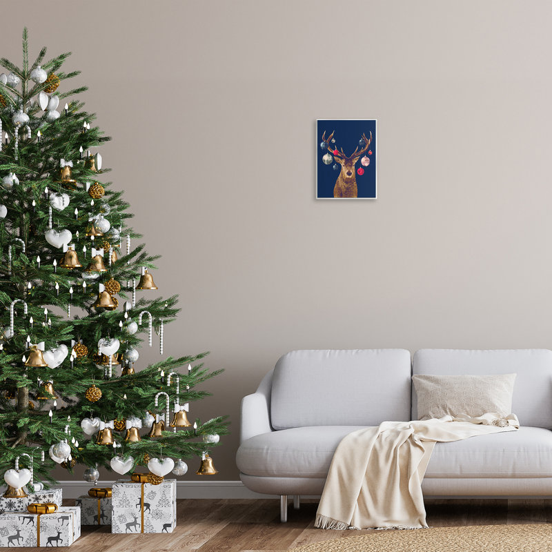 Art mural, "Deer & Shining Ornaments" par Victoria Barnes