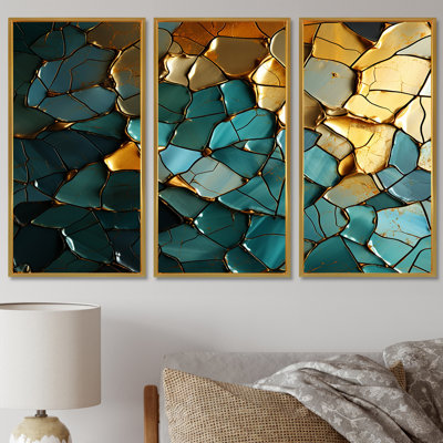 London - Marble Wall Art Decor Set