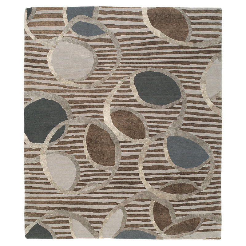 Ione Striped Area Rug, Rectangle 3' x 5'