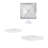 Luxor Black 4x4 and 5x5 Solar LED Deck Post Cap Light with Warm White and Hi/Lo Mode for Backyard and Wood Fence(2-Pack)-97681074