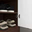 Rangement à chaussures avec tiroir, 4 armoires en bois pour le couloir, rangement spacieux, cloisons réglables de conception moderne, bureau de rangement, spacieux et pratique