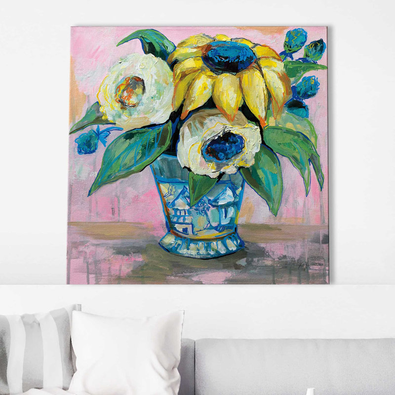Ginger Jar II - peinture, Toile tendue, H 36 po x l 36 po x P 1,5 po