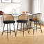 Tabouret de bar et de comptoir rembourré Cane-382988430-382988428-400685741