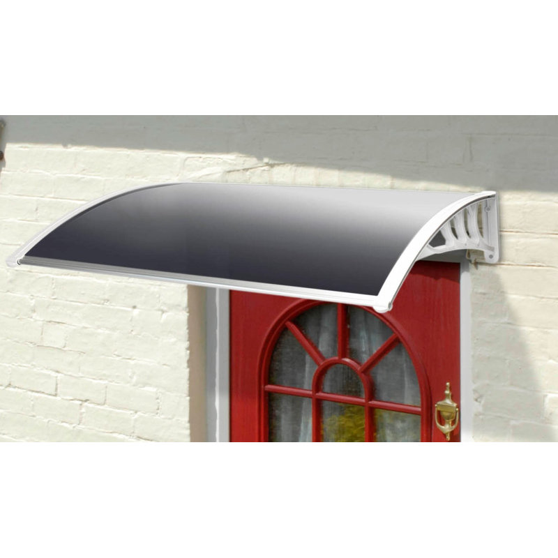 Tinted Easy Fit Door Canopy W1.2m x D0.8m, White