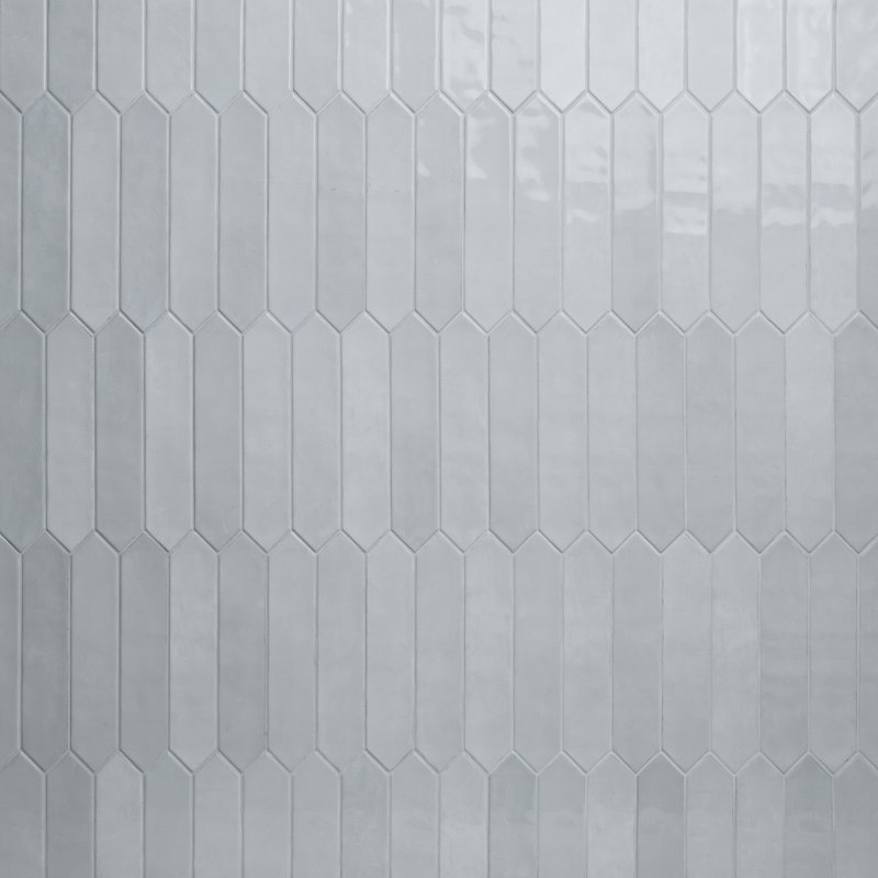 Hoku 2.5 in. x 13 in. Glossy Ceramic Picket Wall Tile, Breeze