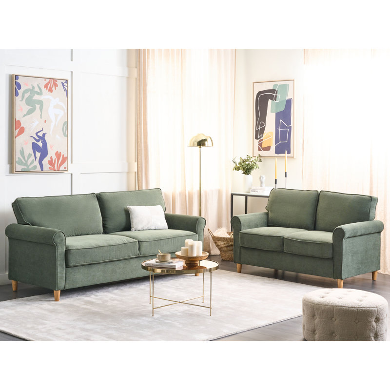Landrum 2 - Piece Living Room Set, Green, Corduroy