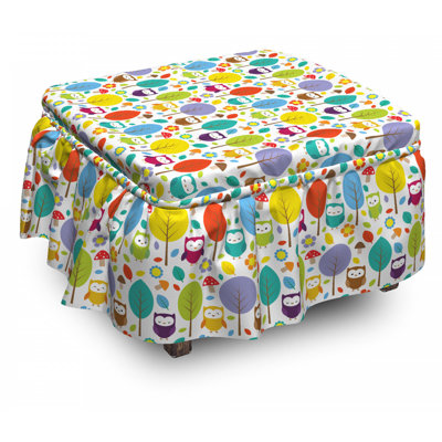Box Cushion Ottoman Slipcover