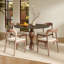 Ensemble de chaises bistro 39 "/ 43" pour 2 à 4 tables de salle à manger coin-repas avec base en pierre frittée et base en métal-1645989139-1645989141-1645989142