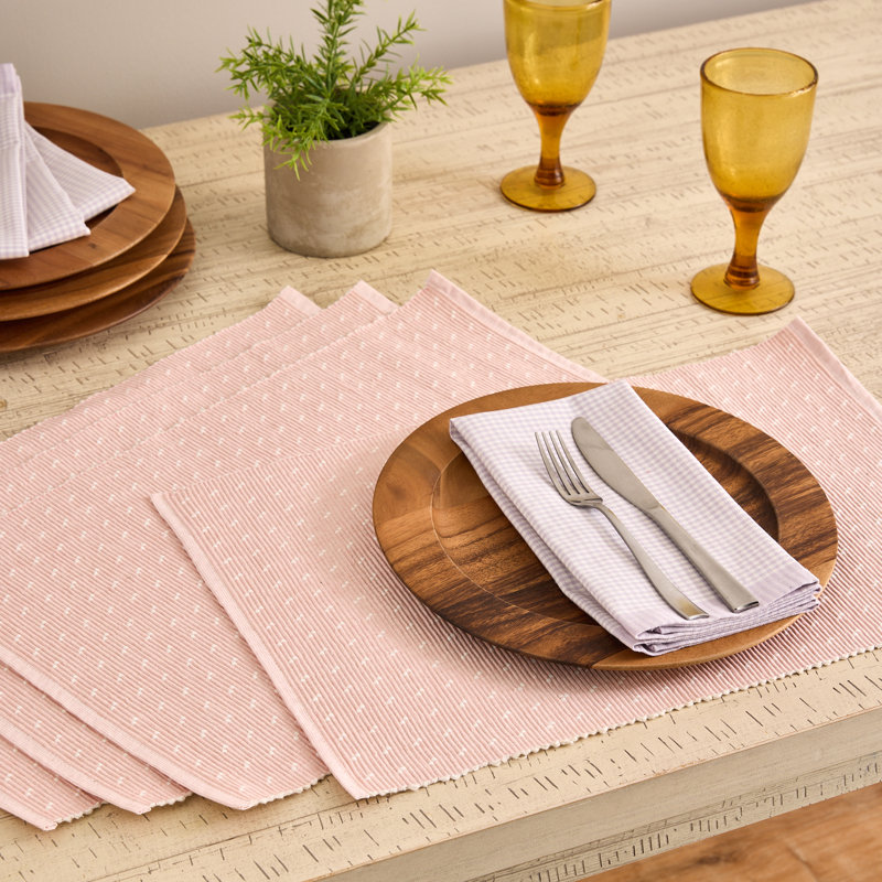  Napperon Chintz Rose Dobby