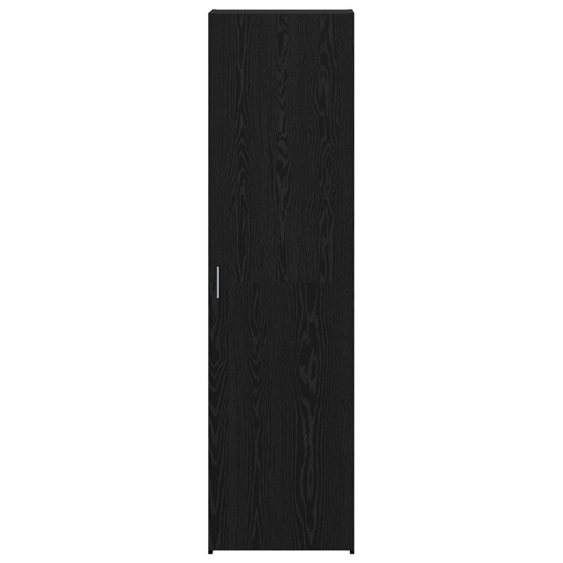 Highboard 50X42.5X185 Cm Engineered Wood, Black Oak