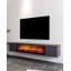 Élégant meuble télé mural de 59,1 po x 10,4 po x 15,2 po | 100% panneau de particules enduit de mélamine, épaisseur: 0,7 pouce | Conception moderne, solution peu encombrante pour le salon et les espaces de divertissement-1987401891