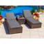 Ensemble de patio complet en rotin 16 pièces avec coussins Sorrento-354814570