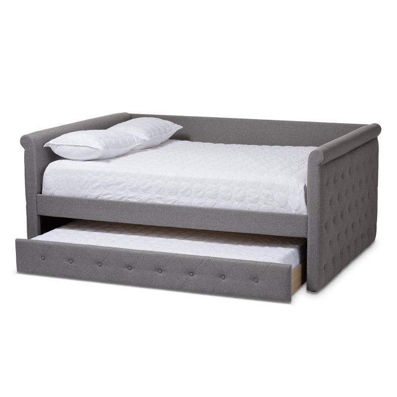 Samitha Upholstered Daybed, Full, Gray