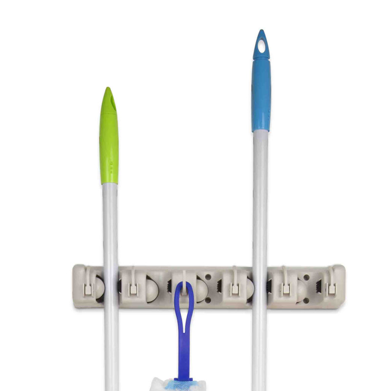  Closet Mop & Broom Organizer