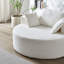 Chaise ronde avec coussins, méridienne ronde entièrement compressée, grand canapé rond sans os, aucun assemblage requis-2106209268