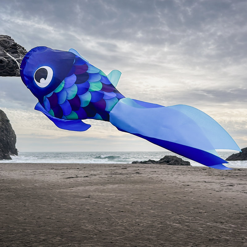 30" Damsel Fish Windsock, Blue