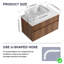Meuble-lavabo mural moderne avec lavabo en céramique, rangement à fermeture douce, fini bois naturel-687444284-687444285