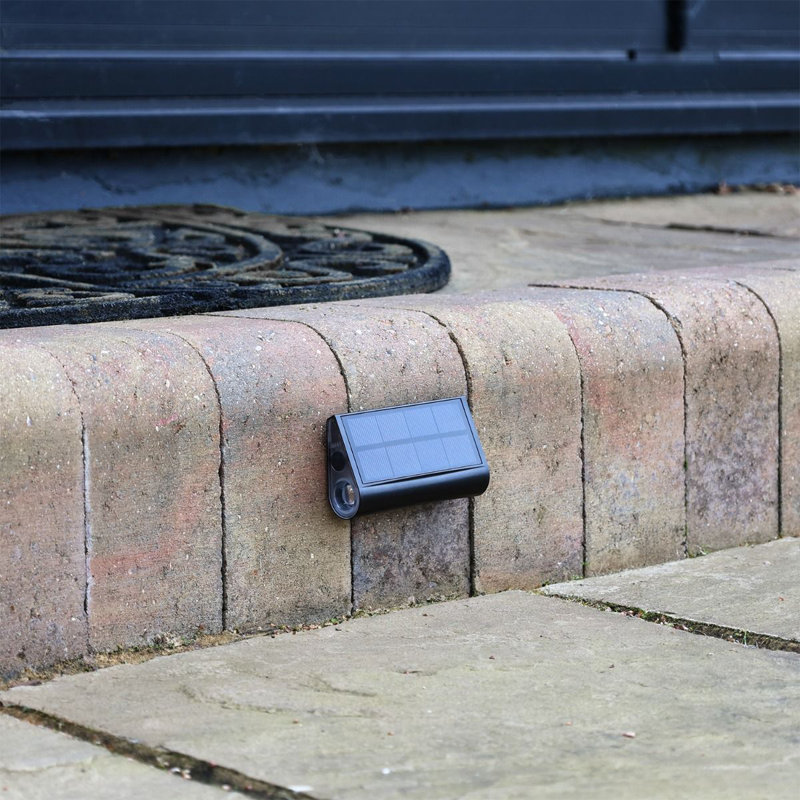 Satin Black Integrated LED Step Light