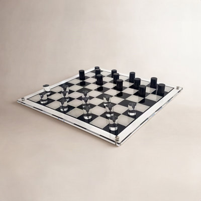 3D Luxe Acrylic Checkers Set