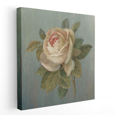 Cottage rose - reproduction d'art sur toile
