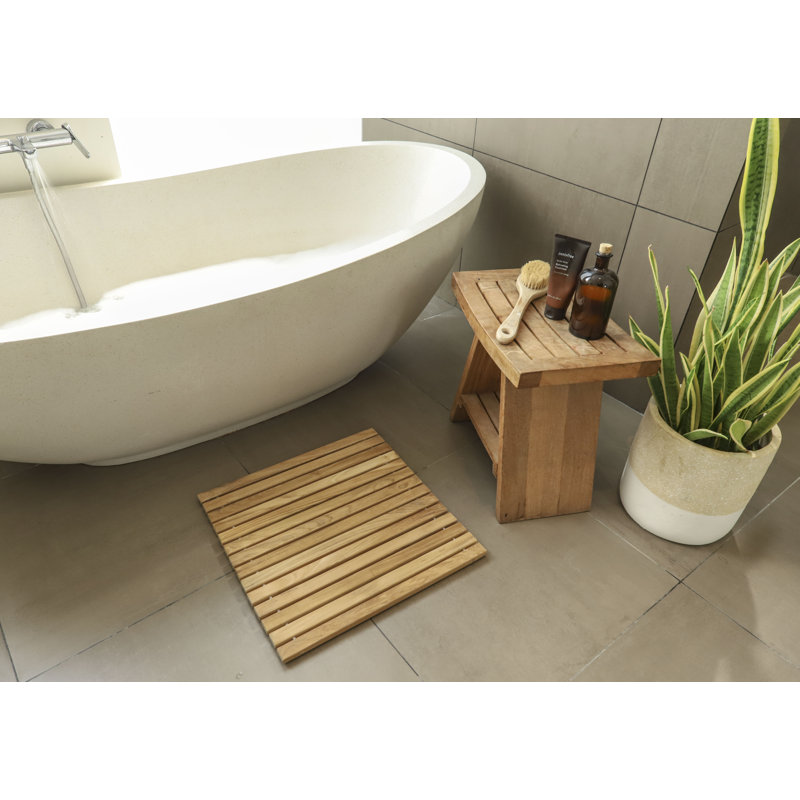 Cirota Teak Shower Mat