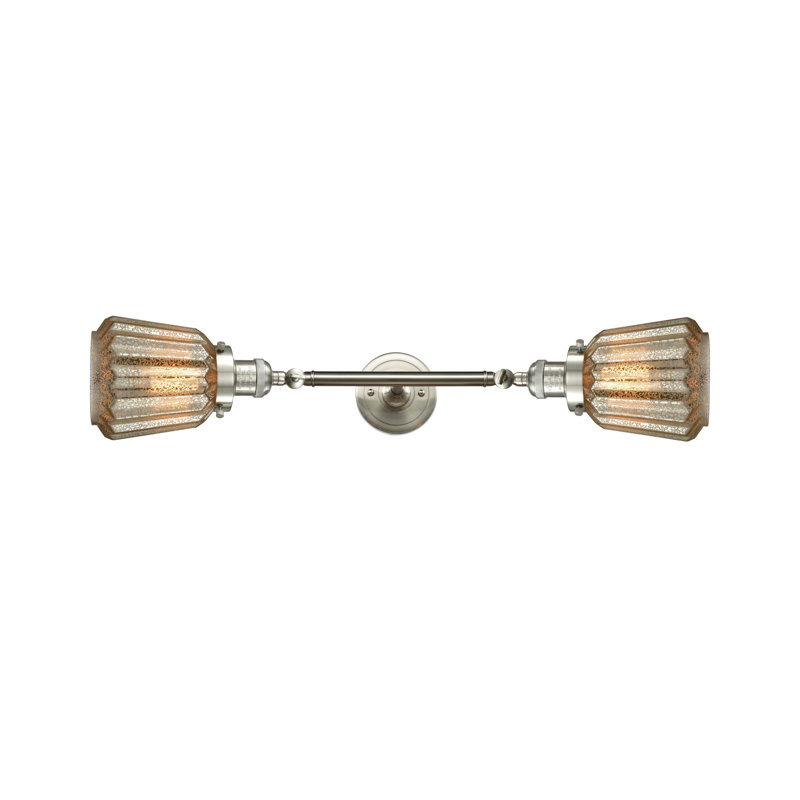 Vinson 2 - Light Dimmable Vanity Light, Brushed Satin Nickel, Mercury