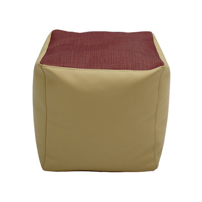 SoftScape Faux Leather Pouf