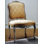 Muslin Upholstered Side Chair in Gold