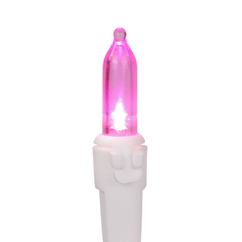 0.3'' String Lights, 50, Pink/White