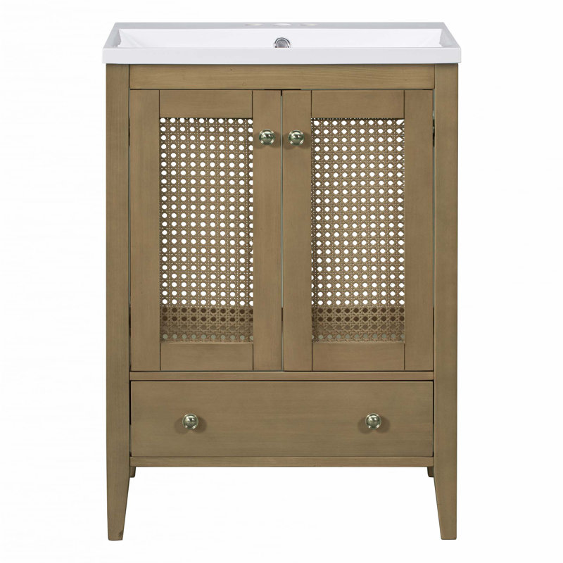 Meuble-lavabo 24 po avec lavabo en céramique