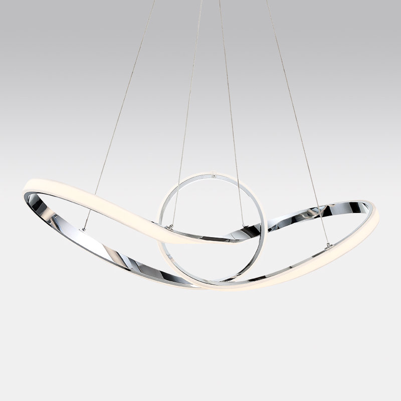 Cissna 1 - Light LED Pendant, Chrome