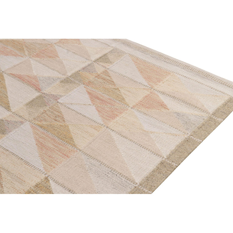 Scandinavian Wool Geometric Area Rug, Rectangle 8' x 10'