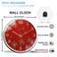 Horloge murale moderne en verre 12 po