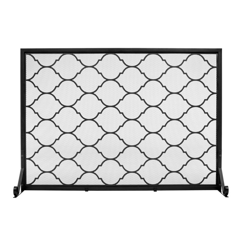 1 Panel Iron Fireplace Screen