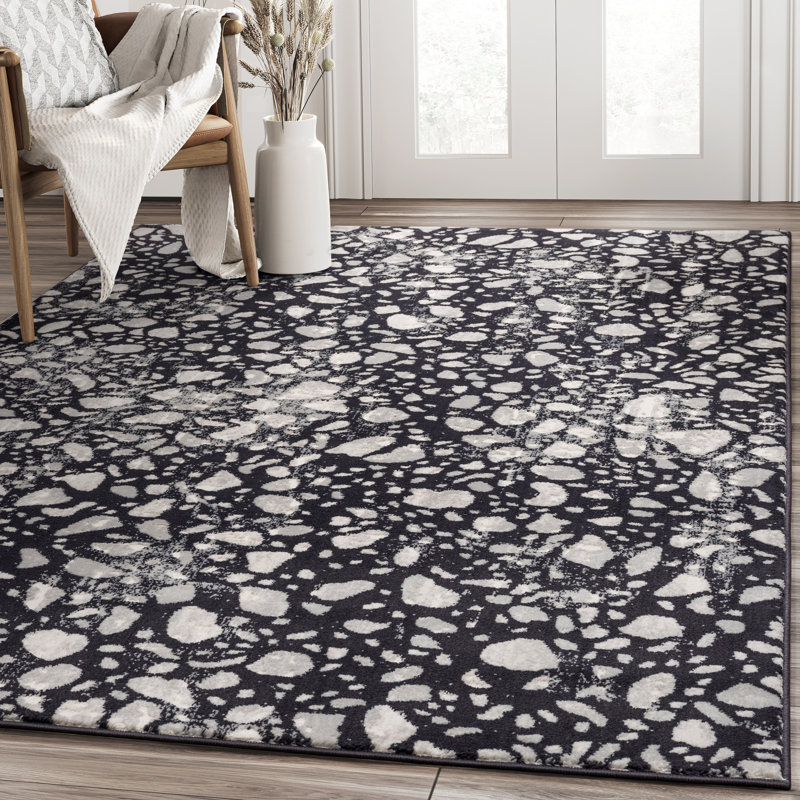 Tapis abstrait Otwell, Rectangle 5 pi 3 po x 7 pi 6 po