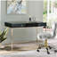 Bureau noir à 2 tiroirs noir brillant-786969789