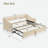 Upholstered Daybed With Pop Up Trundle-1723817476