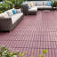 Paquet de 44 tuiles de terrasse en plastique emboîtables, 12 po x 12 po, plancher extérieur imperméable, tuiles de terrasse et de piscine résistantes aux intempéries pour la terrasse et la cour-115235100