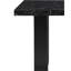 Table de bar noire, plateau de table très épais avec base double, style transitionnel, noir et bois d'hévéa, 48 po x 48 po x 36 po, table de bar noire de 198 lb, plateau de table à piédestal, transitionnel, finition, 48 x 48 x 36,-1541175085-1541175083