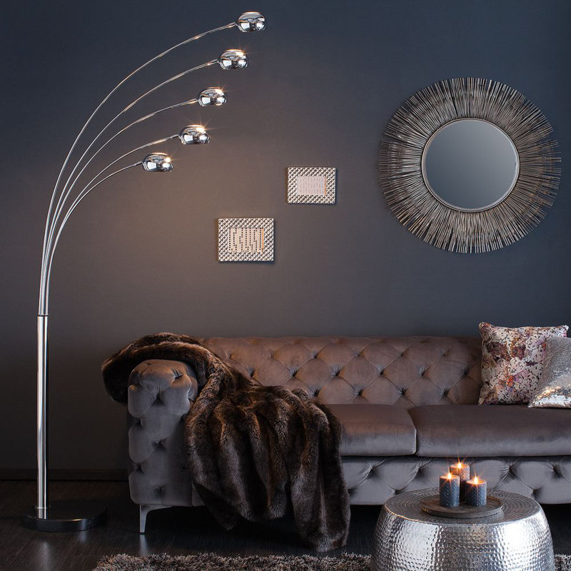Tulipa 205cm Chrome Tree Floor Lamp