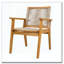 Chaise de salle à manger en bois d'acacia tissée à la corde