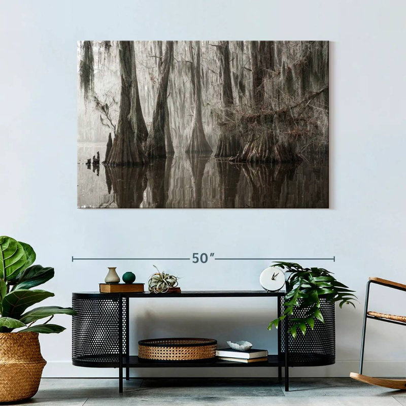 Arbres Harnek poussant dans le lac Caddo, H 32 po x l 48 po
