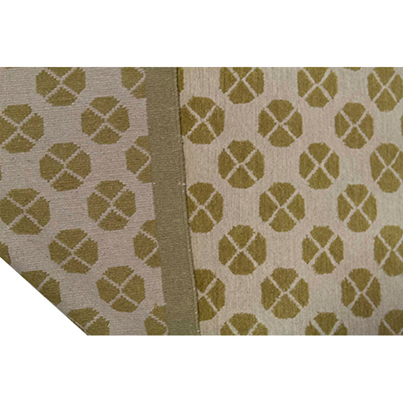 Tapis beige et brun noué à la main de haute qualité