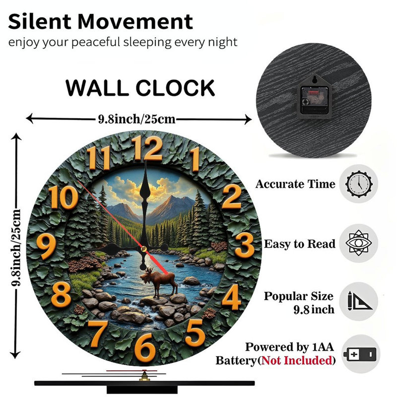 Horloge murale Moose River