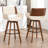 Modern Faux Leather Upholstered Swivel Stools-1305084208-1305084204