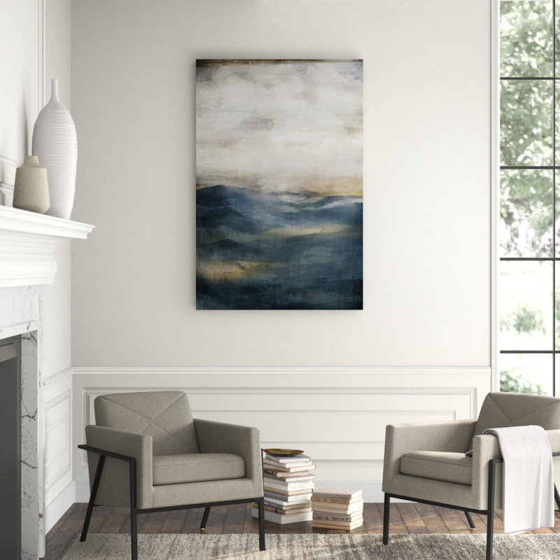 Misty Hills III Print by Rikki Drotar, Image Brush Gel, 71" H x 47" W x 1.5" D