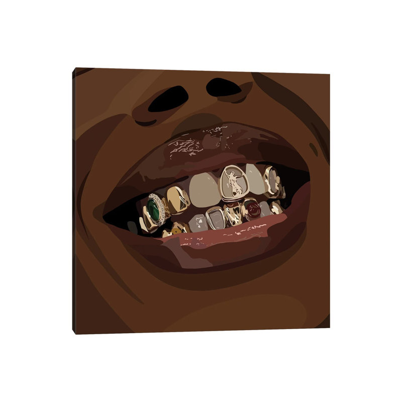 Grillz- Gallery-Wrapped Canvas Giclée, 18" H x 18" W