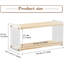 2 Tier Wood and Acrylic Counter Organizer Shelf, Coffee Mug Storage Rack